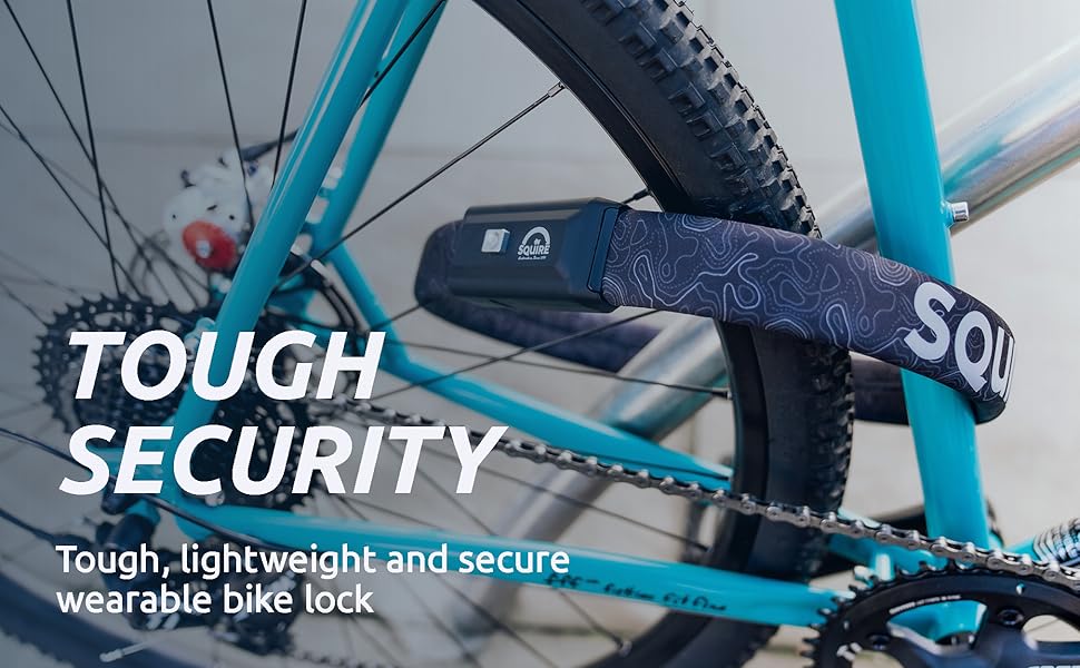 Squire Bike Locks STRAPLOK™ 35/850 Tough and Lightweight Wearable Bike