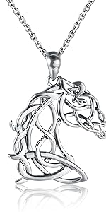 celtic horse necklace