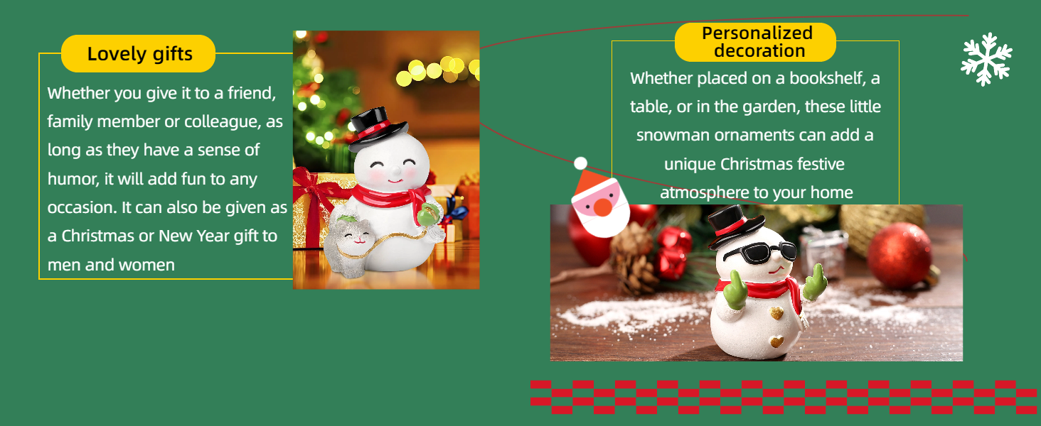 圣诞节中指摆件