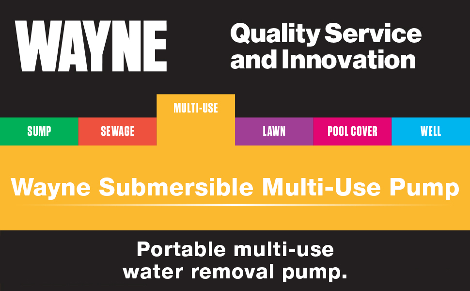 WAYNE VIP50 1/2 HP Reinforced Thermoplastic Submersible MultiUse