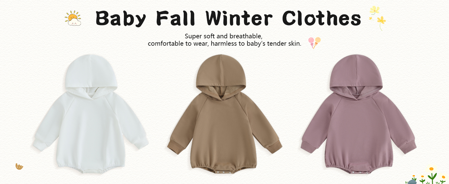 Unisex baby hoodies