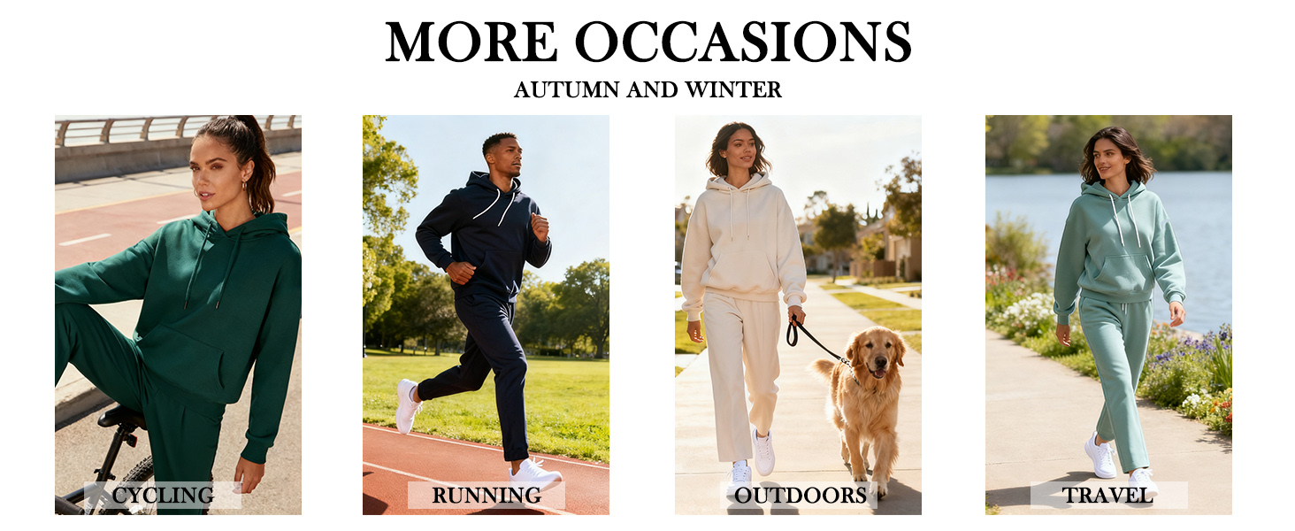 Hoodie and matching casual pants.