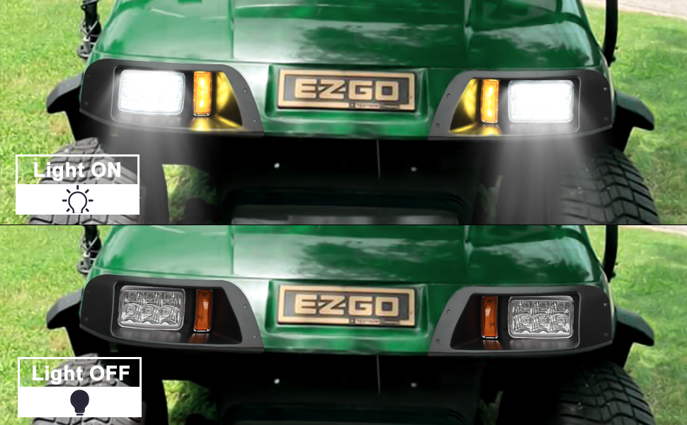 ShuRan Golf Cart Headlight Compatible with TXT Headlights