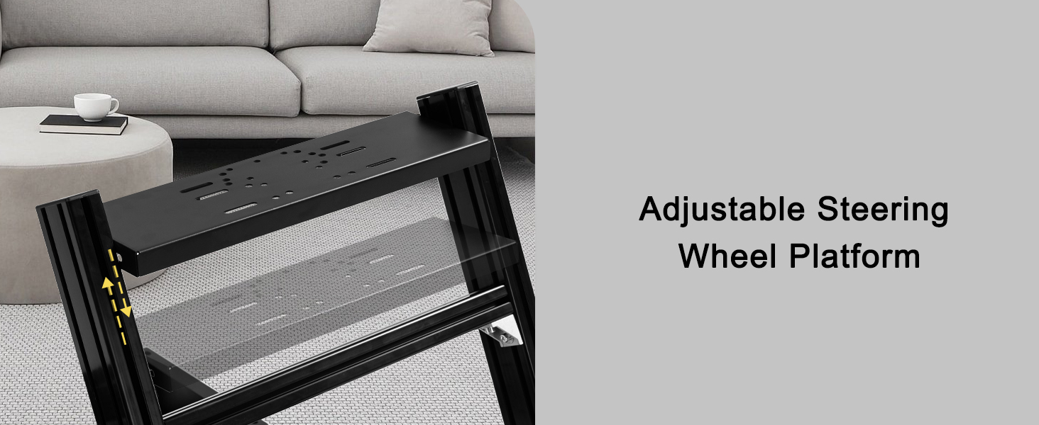 adjustable steering wheel platform
