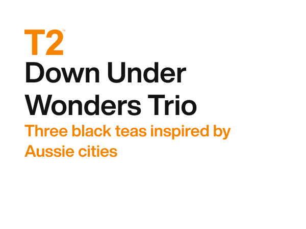 T2 Tea Down Under Wonders Icon Trio Gift Pack, 3 Loose Leaf