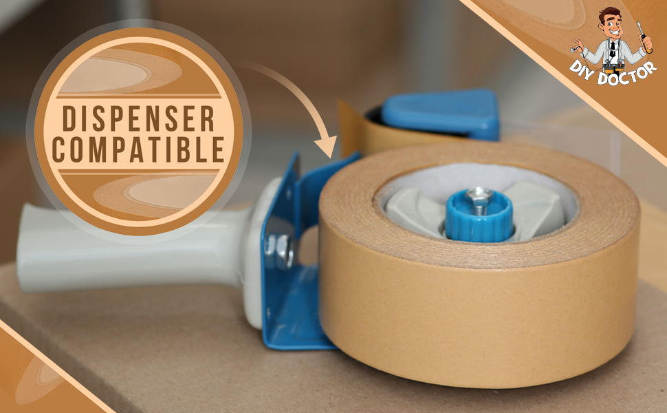 DIY Doctor Paper Packing Tape Premium Brown Paper Tape for Packing