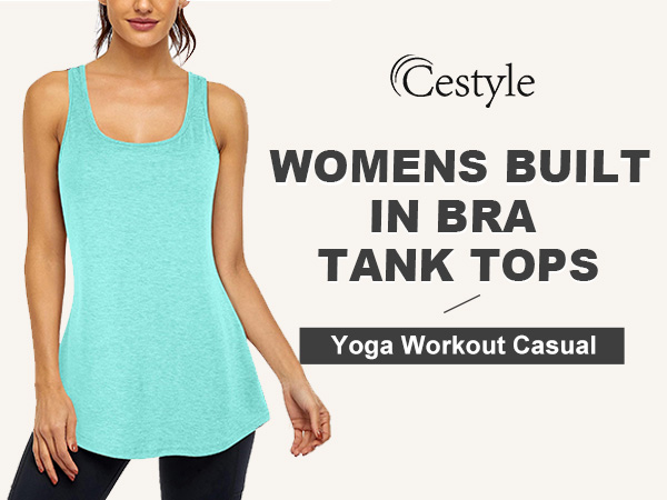 VERSION OF YOU NEW Tank Bra Top Sおまとめ売り Danysu V Neck Racerback Tank Top for Women with Built in Bra
