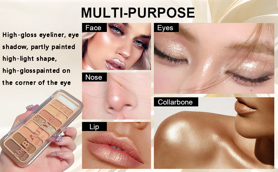 باليت ظلال عيون غير لامعة من 9 ألوان للمبتدئين بالته ايشادو نود سموكي طبيعي جليتر لامع ومطفي مكياج مقاوم للماء ويدوم طويلًا اكسيفور محايد/بيج 6 باليت ظلال عيون غير لامعة من 9 ألوان