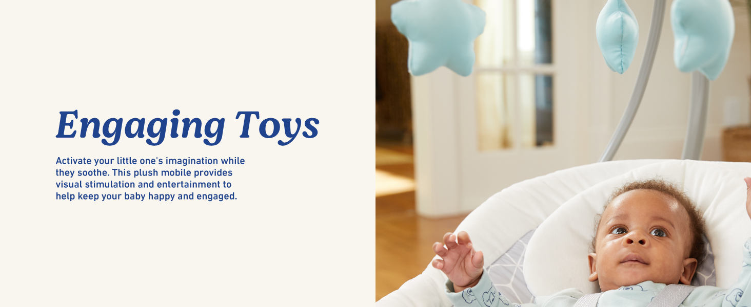 engaging toys soothing plush mobile visual stimulation entertainment happy comfortable safe rocking