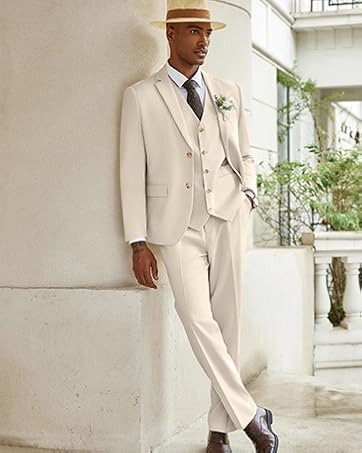 mens suits regular fit 3 piece linen suits wedding suit for men cheap suit tuxedo suit set