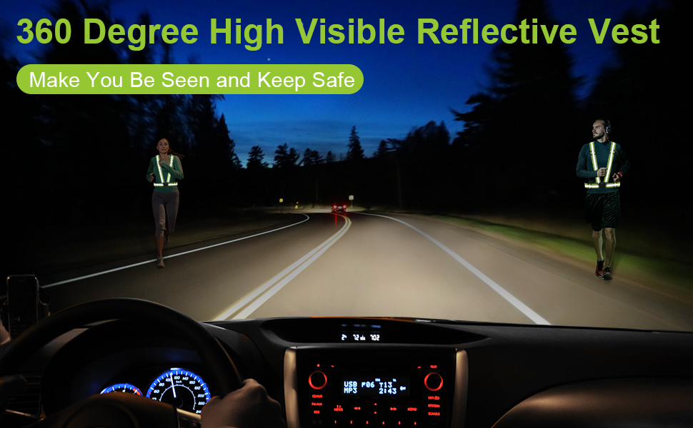 360 Degree High Visible Reflective Vest - Make You Been Seen and Keep Safe