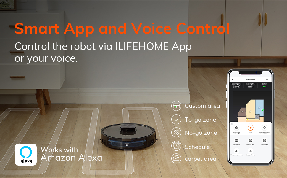 ILIFE A10 vacuum robot cleaner with laser navigation