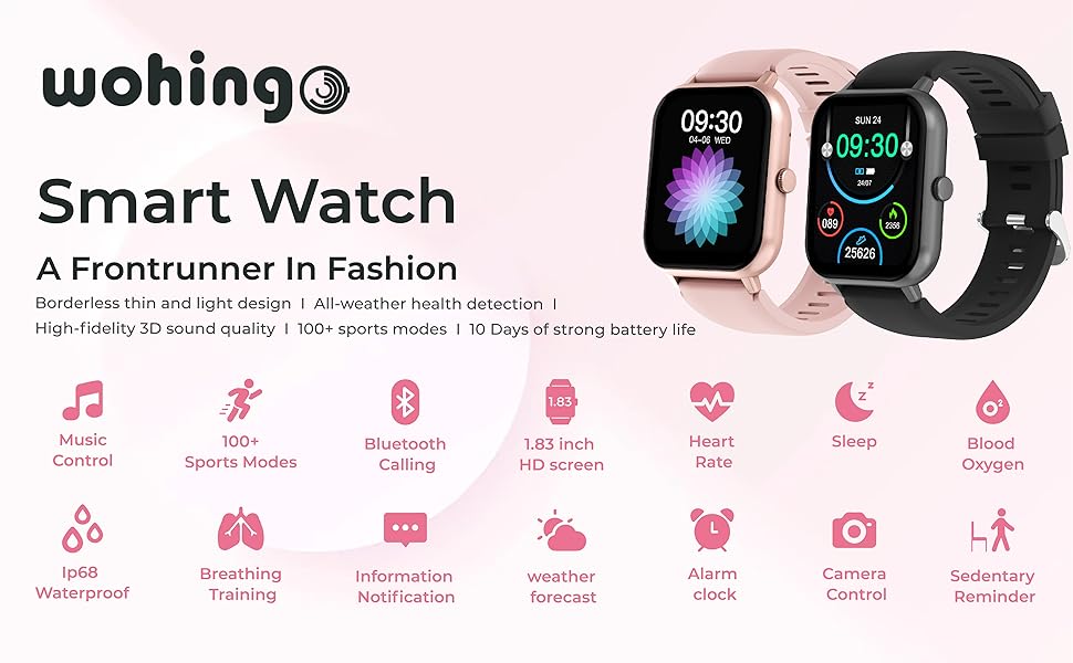 Smart Watch for Women Heart Rate