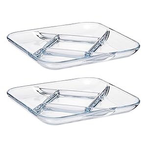 glass divided plates