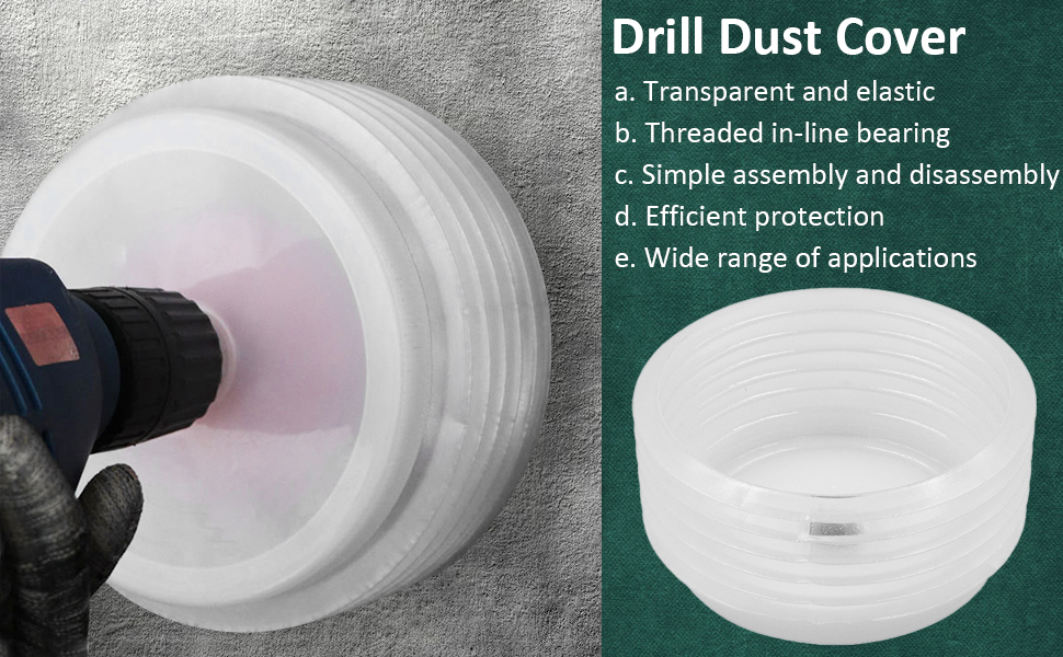 Hole Saw Dust Bowl,Drill Dust Collector,Drill Dust Cover