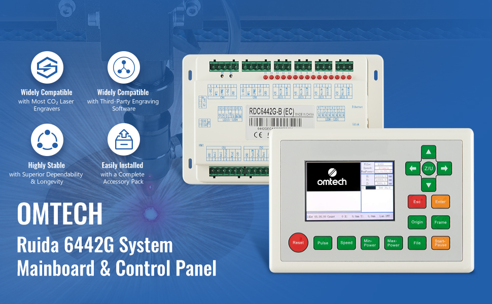 Amazon.com: OMTech RDC6442G Ruida Control Panel Kit, Laser
