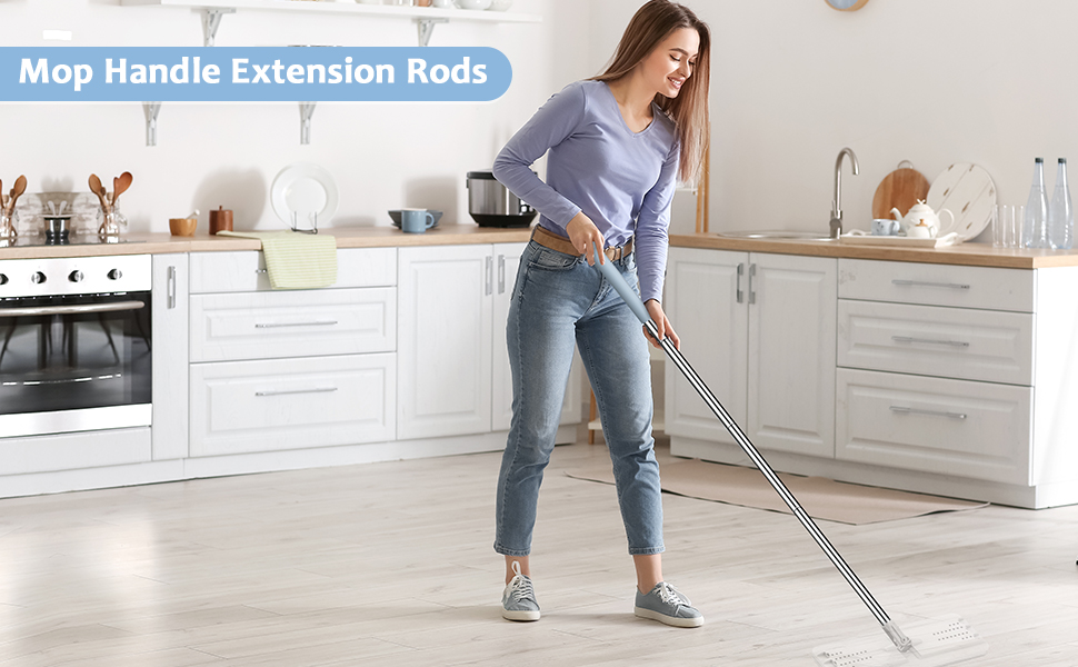 BOSHENG Mop Handle Extension Rods, for Extending Flat Mop