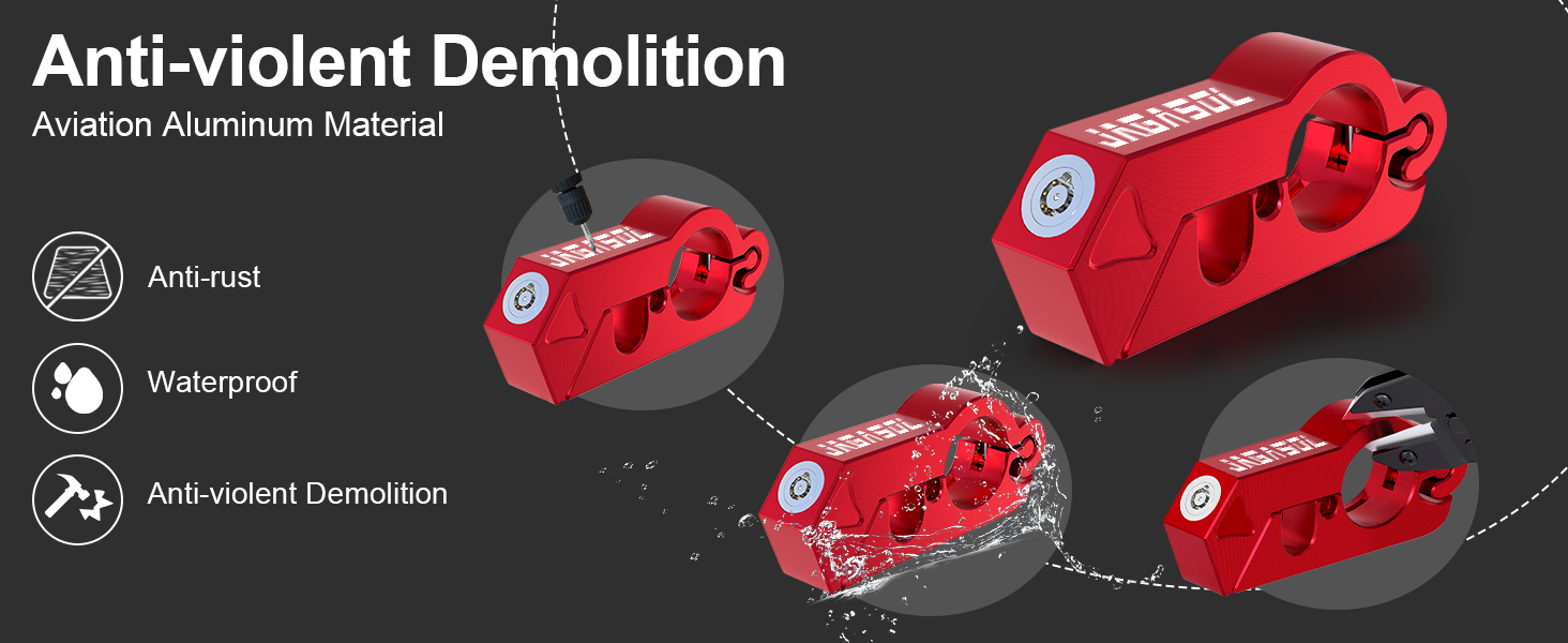 Multifunctional Motorcycle Lock