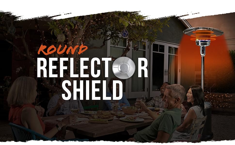 Fire Sense 61956 Patio Heater Premium Weatherproof Aluminum