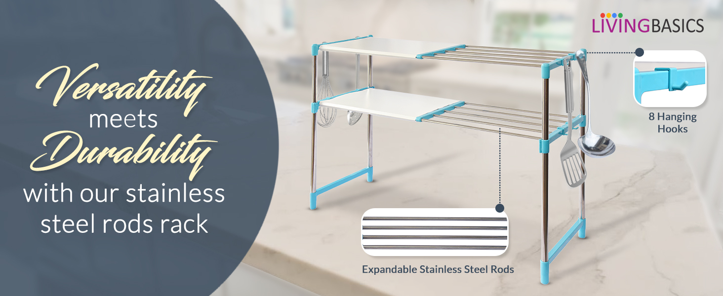 extendable shelf, adjustable racks kitchen, microwave stands, storage stand, otg stand for kitchen
