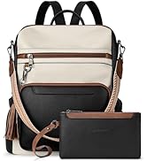 BOSTANTEN Womens Backpack Purse Leather Travel Backpack Fashion Designer Ladies Shoulder Bags wit...