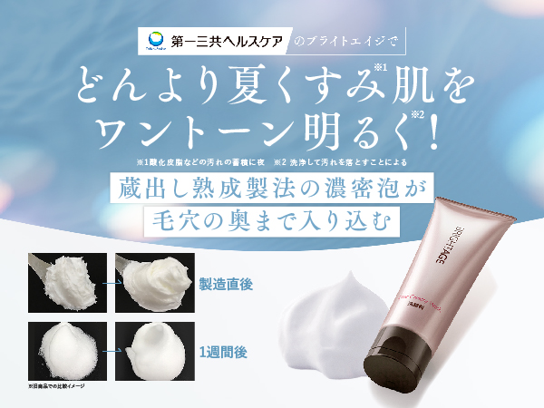 BRIGHTAGE　化粧水　乳液状美容液　クリアクリーミーウォッシュ付き　 新品 クリア クリーミーウォッシュ【洗顔料】｜通販化粧品・通信販売