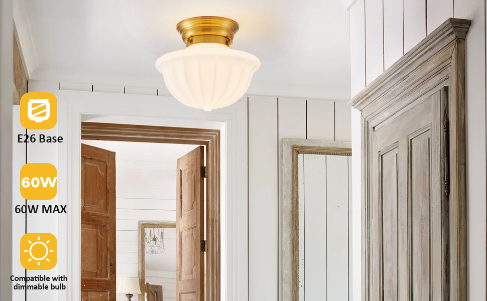 gold close to ceiling light