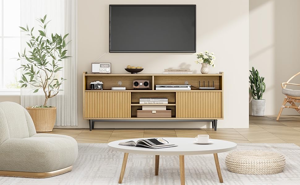 Fluted TV Stand