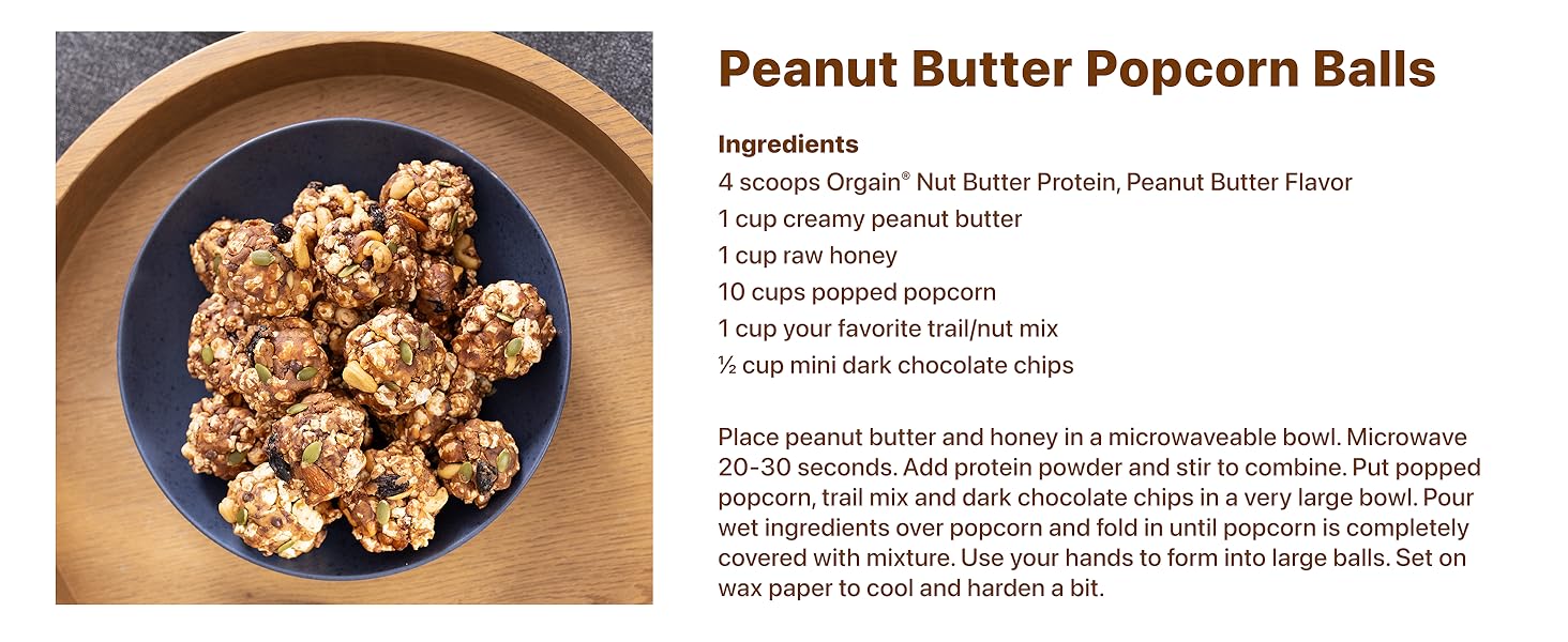 Peanut Butter Popcorn Balls