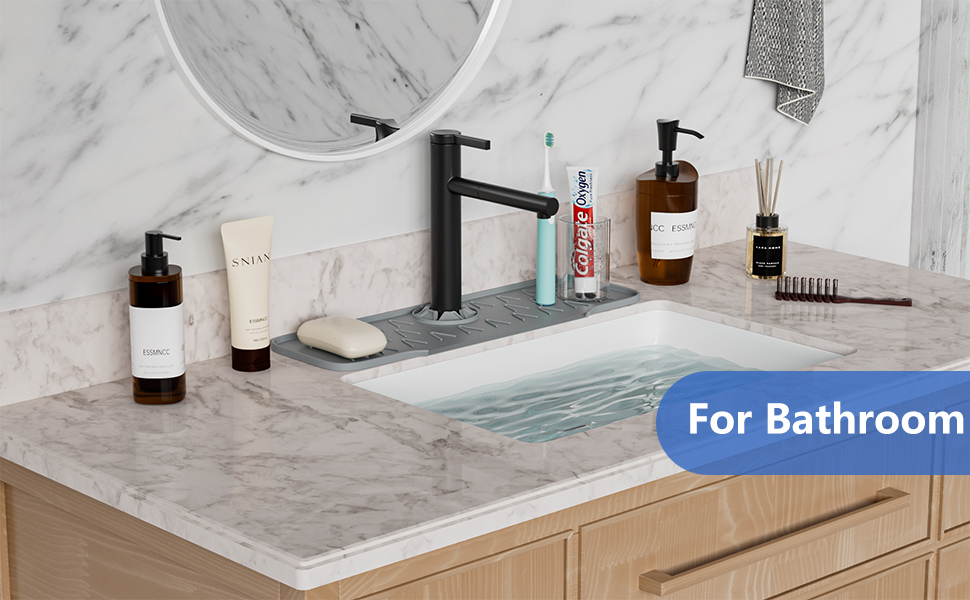 silicone sink faucet mat splash guard