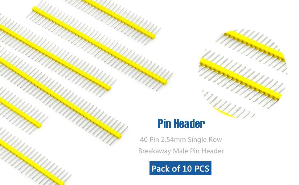 Amazon.com: Gikfun 1 x 40 Pin 2.54mm Single Row Breakaway