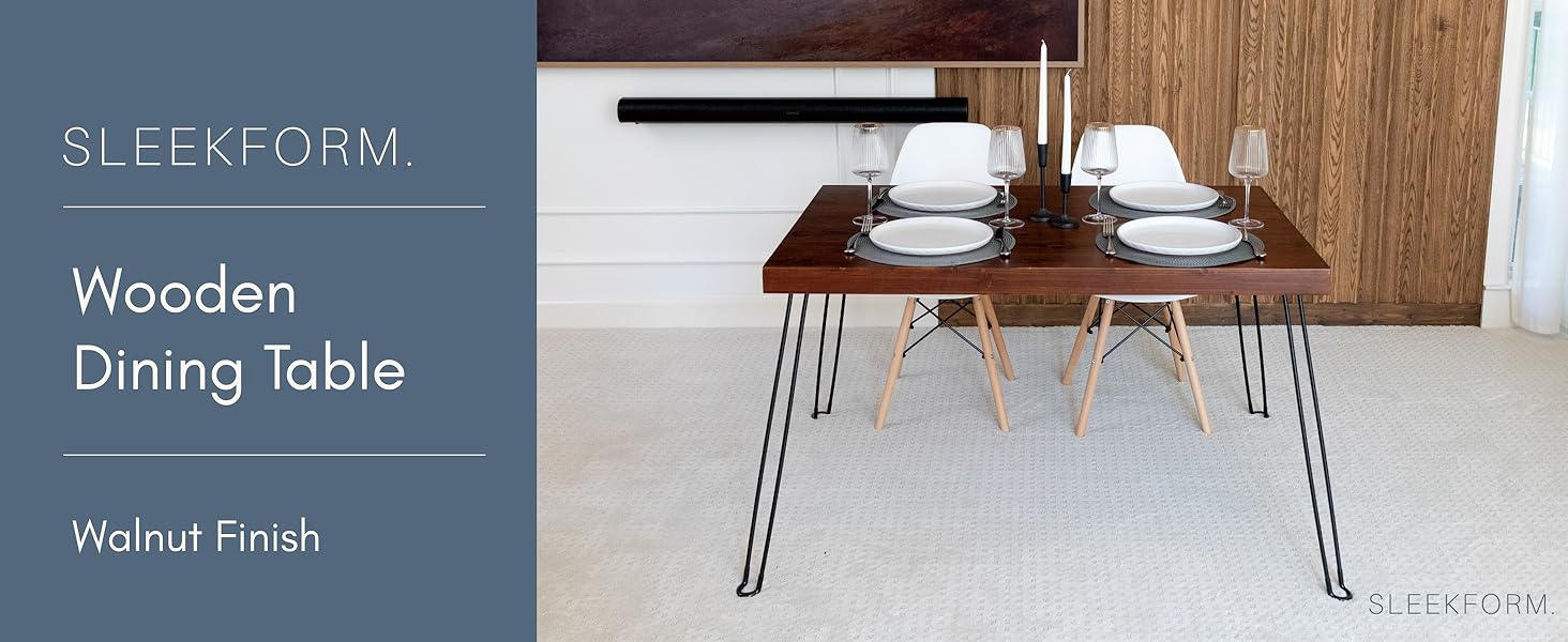 Wooden lightweight folding dining table