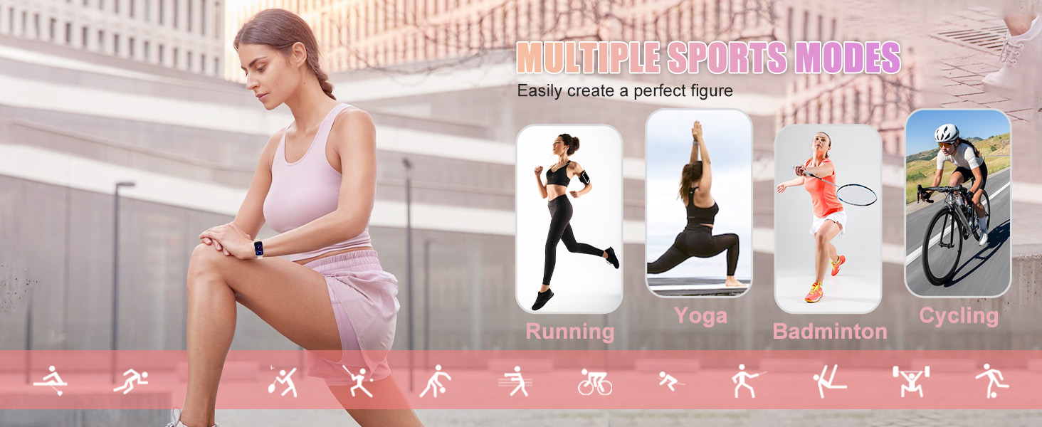 Fitness Tracker, Smart Watch for Women Men with 24/7 Heart Rate/Blood Pressure/Blood Oxygen Monitor,Sleep Tracker,Step & Calorie Counter, IP68 Waterproof Fitness Watches Compatible with Android&iPhone 7 pedometer & step tracker