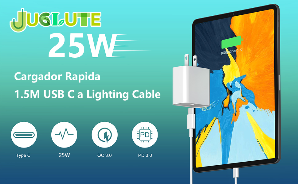 cargador iphone original cargador tipo c Cable USB C a Lighting Cargador iPhone Carga Rapida