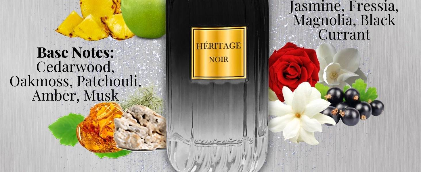 Heritage Noir long lasting perfume men travel size perfume alcohol free parfum