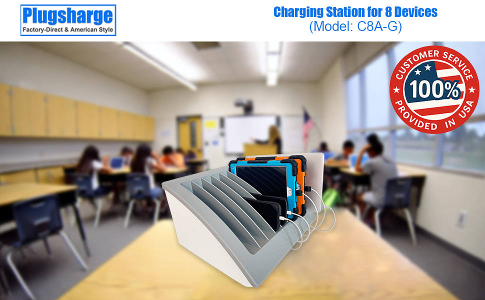 C8A-G Charging Station for 8 Devices