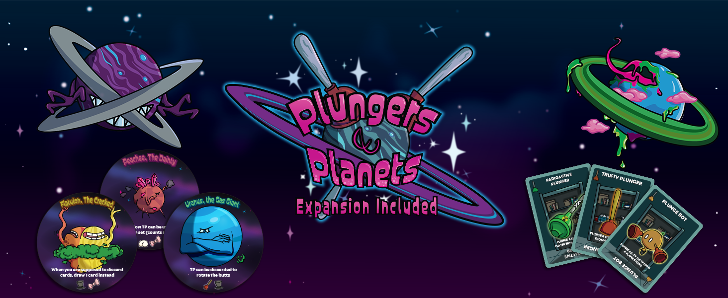 Includes the Plungers & Planets Expansion