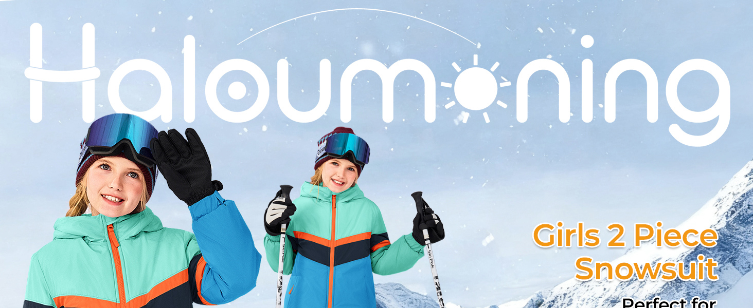 Girls 2 Piece Snowsuit