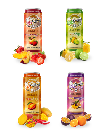 b4132943-2d86-4d07-9c89-29c0c2480f39.__CR0,0,362,453_PT0_SX362_V1___ High Ground Elixir Mushroom Seltzer – Strawberry Peach | Lion’s Mane for Focus, Reishi for Stress, Cordyceps, Chaga, Turkey Tail, L-Theanine | Adaptogen Drink | Low Cal, No Added Sugar, 12oz Cans, 6 Pack