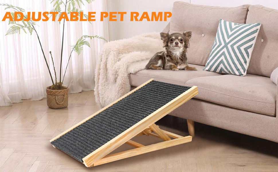 Dog Ramp for Couch, Bed or Car Long Pet Stairs for Small &amp; Large Old Dog