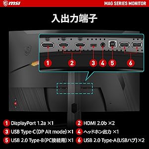 Amazon.co.jp: MSI 湾曲ゲーミングモニター MAG 325CQRF-QD 31.5