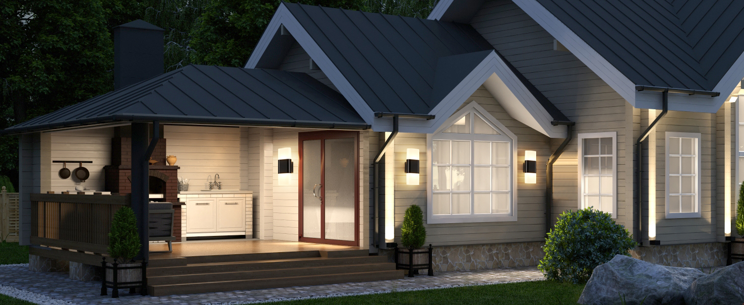 outdoor lights mains powered