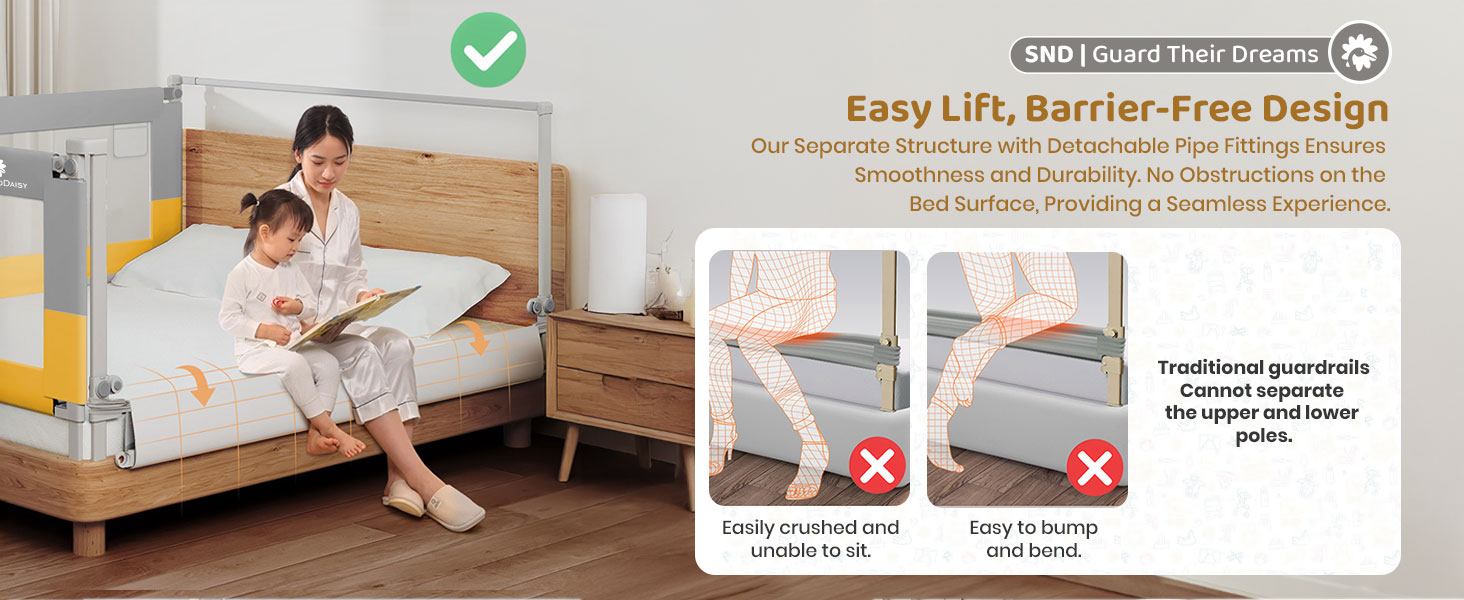 bed guard rail for baby