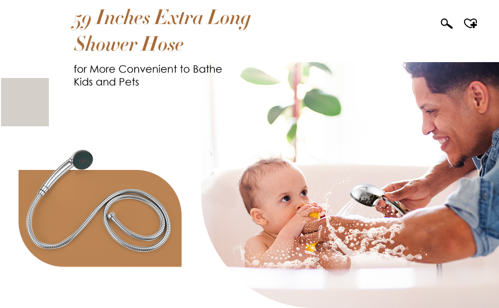 Mighbow Bath Taps with Shower Attachment Bath Shower Mixer Tap Double