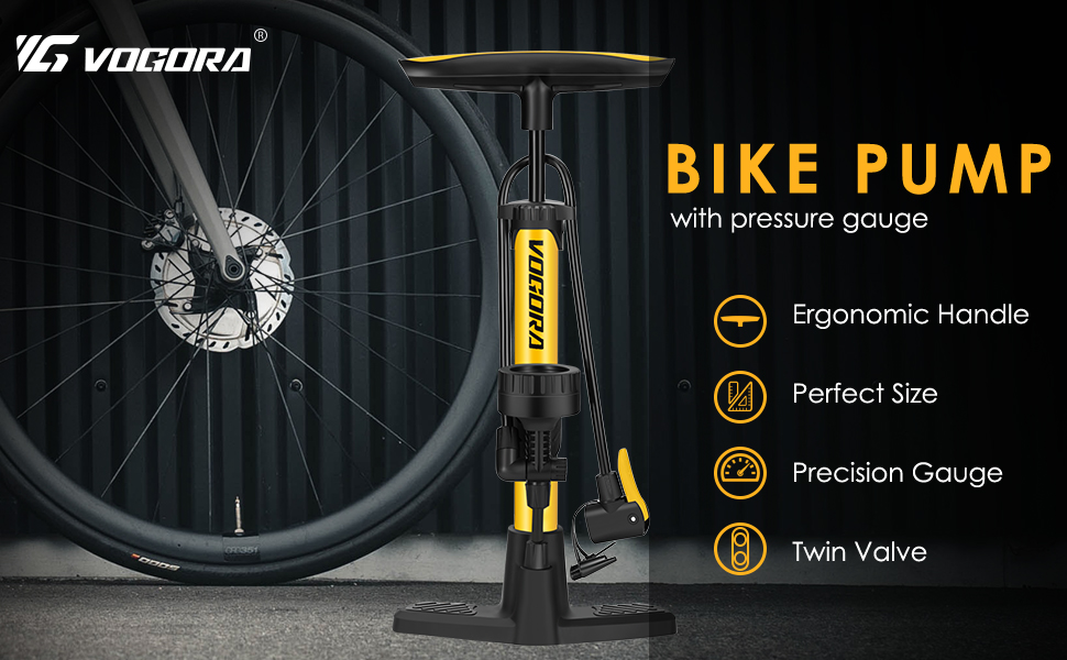 Amazon | VOGORA 自転車 空気入れ 仏式/米式/英式/フランス式