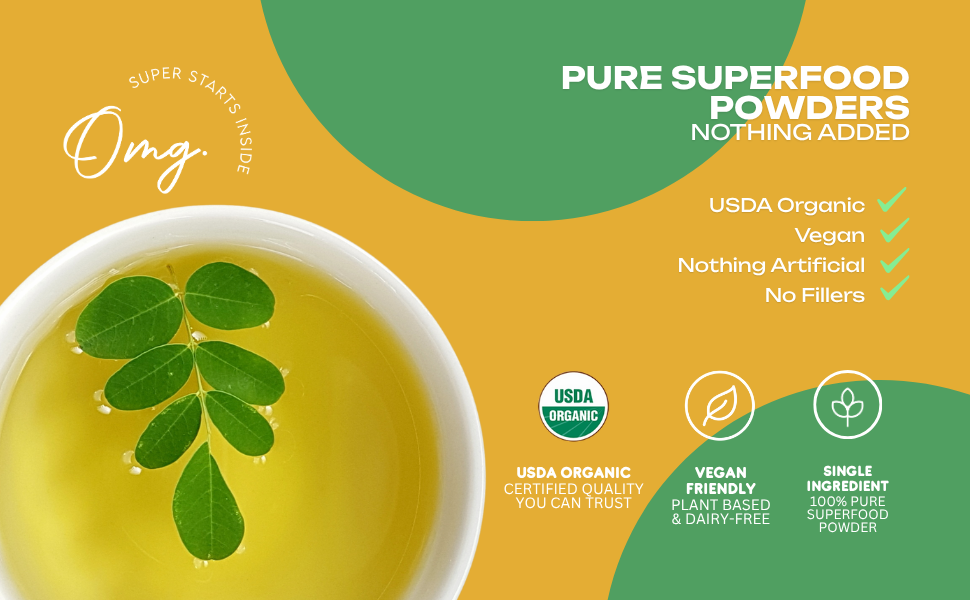 OMG Superfoods Organic Moringa Powder