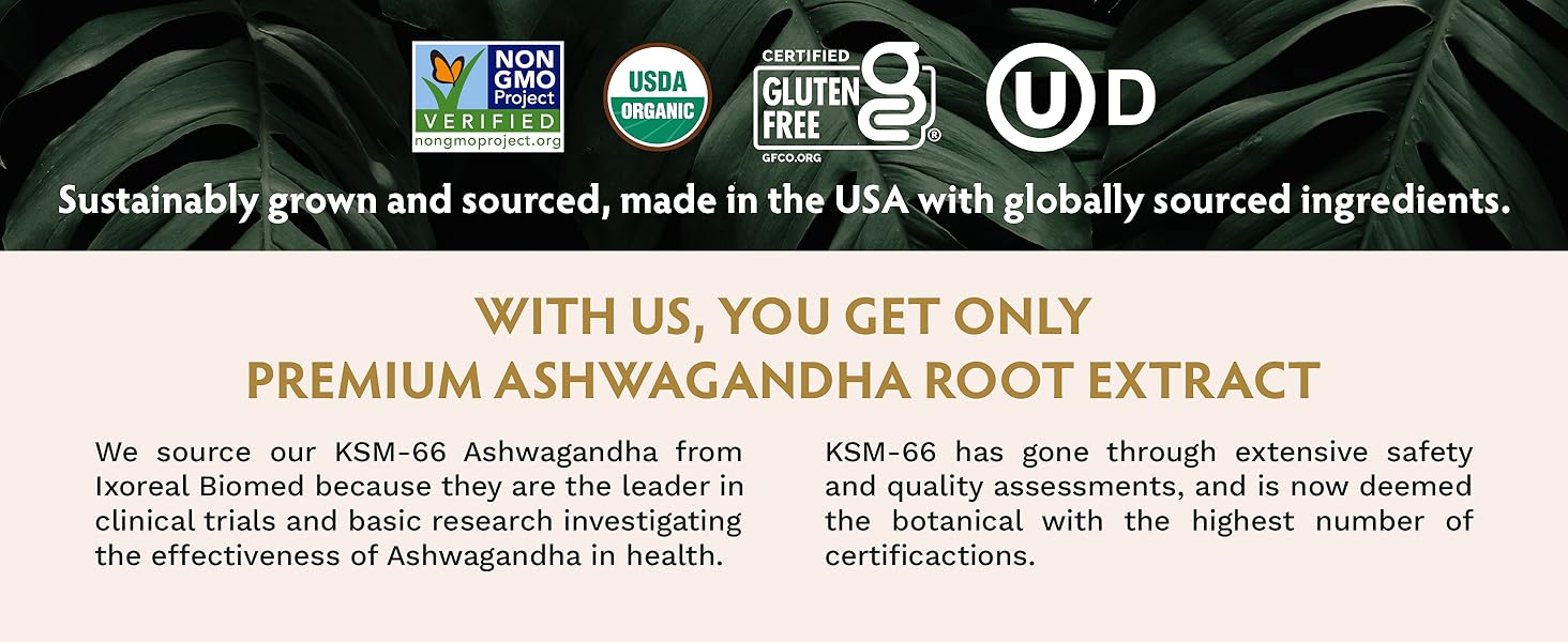 With Us You Get Only Premium Ashwagandha Root Extract