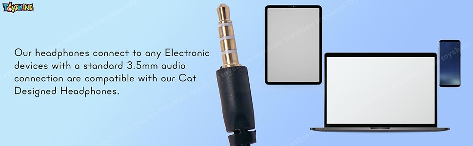 Toyshine Cat Design Headphone, Stereo with Mic Earphone, Stylish Headphones