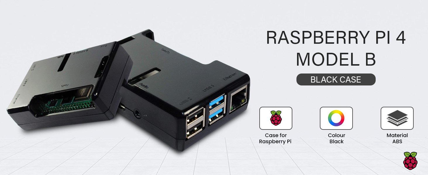Raspberry Pi 4 Model B Black Case