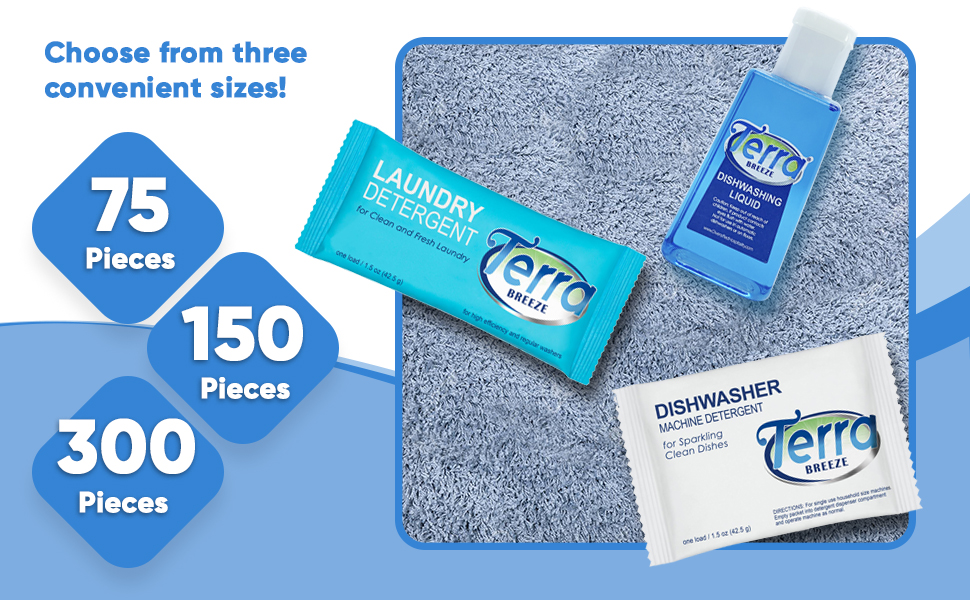 Travel Detergent Packets & Dish Soap Terra Breeze 1